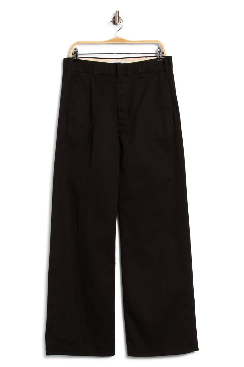 Super Wide High Waist Trouser Jeans, Alternate, color, BLACK