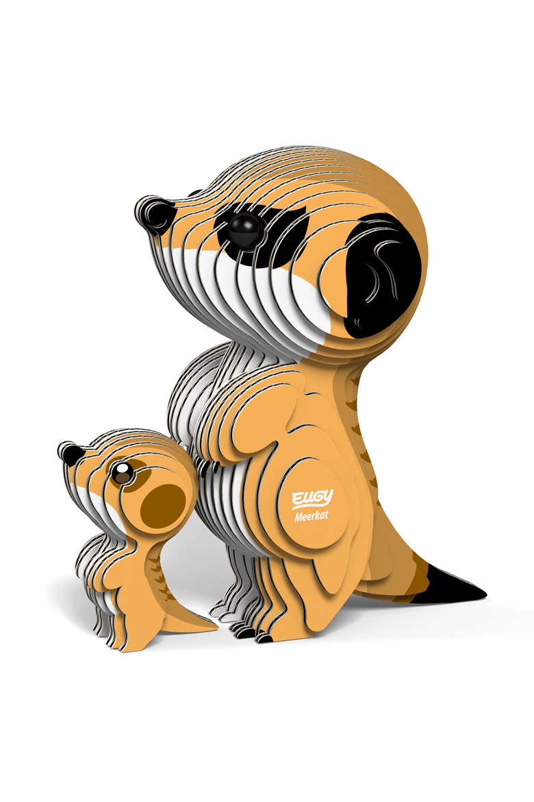 Meerkat 3D Puzzle, Alternate, color, No Color