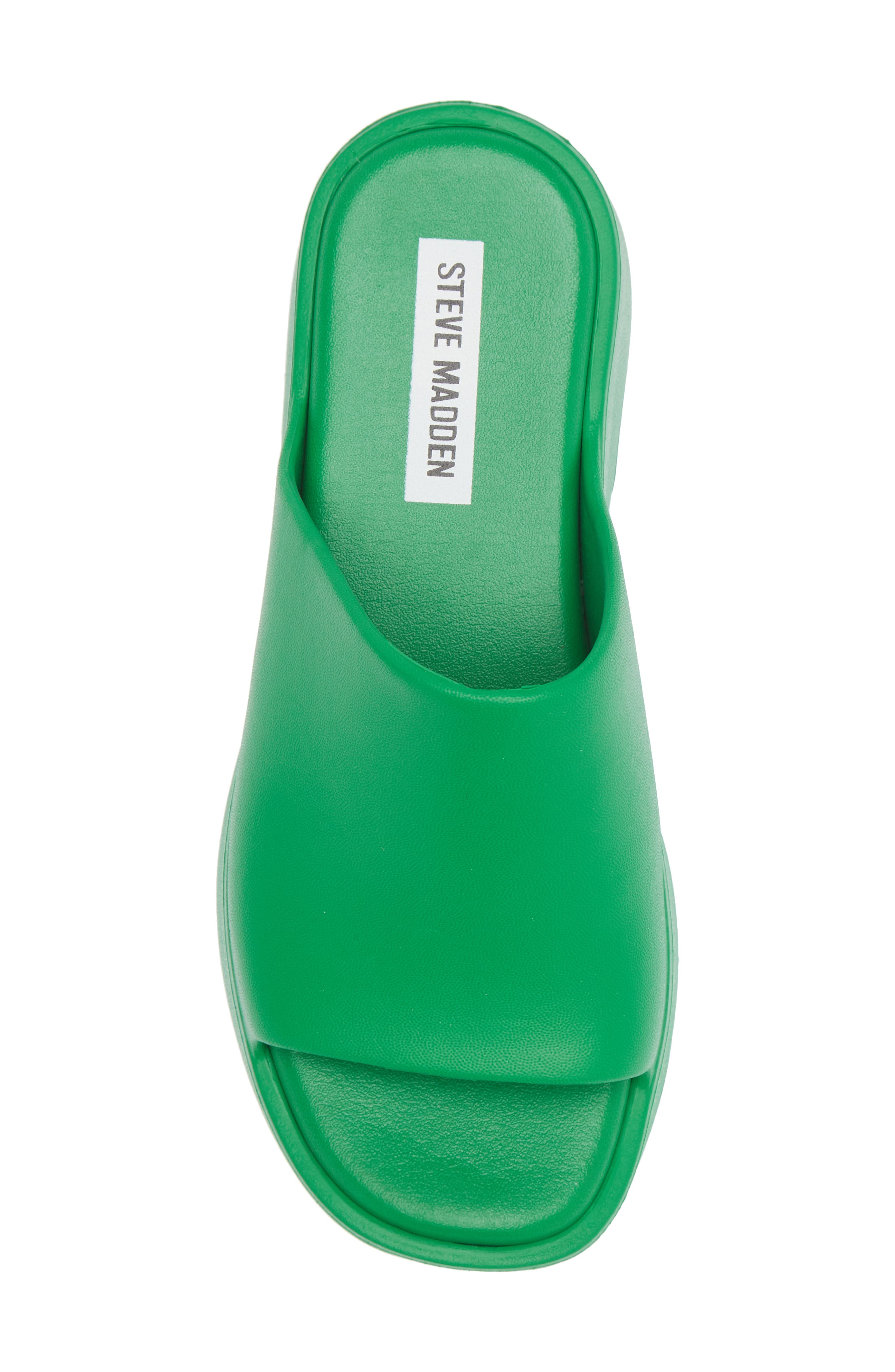 Slinky Platform Slide Sandal, Alternate, color, GREEN