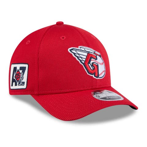 Men's New Era  Red Cleveland Guardians 2025 Spring Training 9FORTY Adjustable Hat