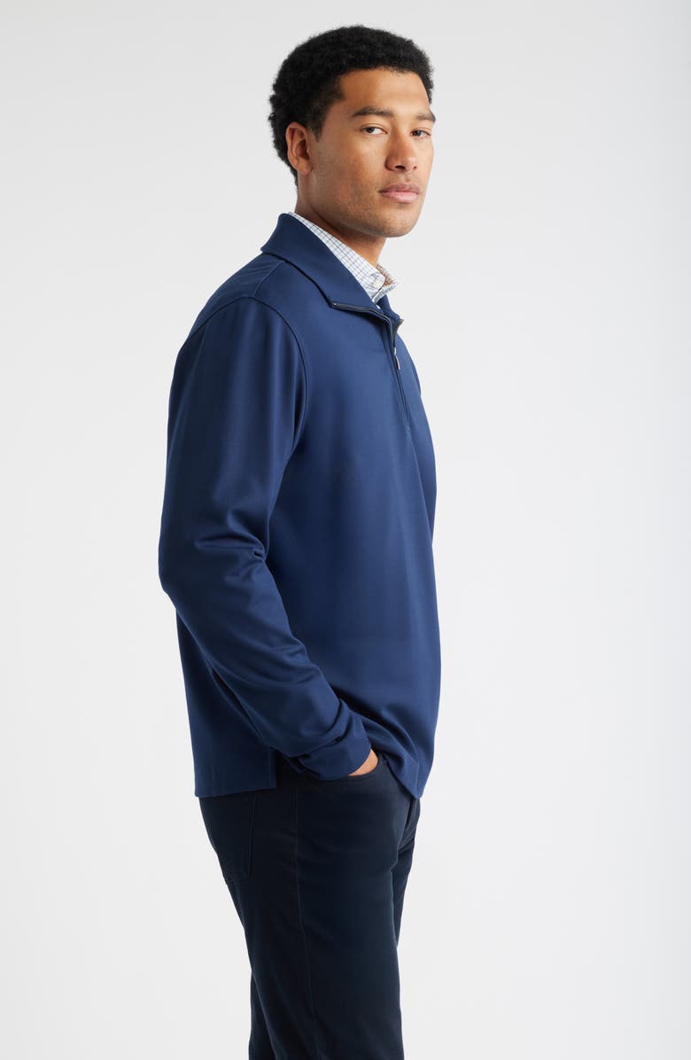 Nordstrom Travel Luxe Quarter Zip Pullover, Alternate, color, Navy Still