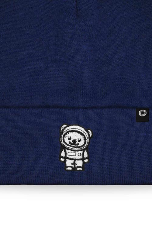 Dalix Ice Bear Beanie In Navy Blue