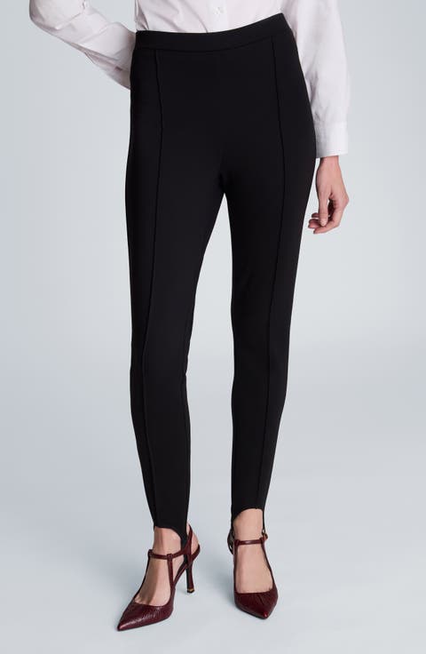 Pintucked Stirrup Leggings