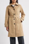 Michael Kors Water Resistant Belted Trench Coat