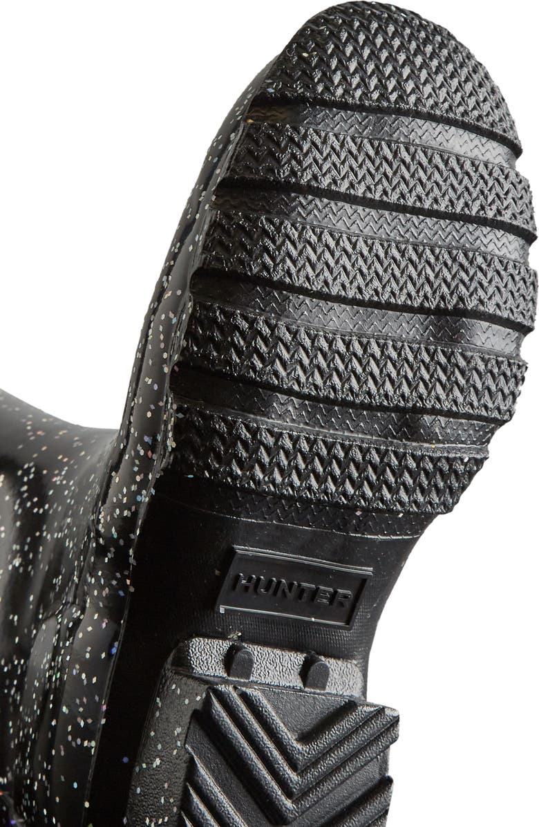 Hunter Kids' Original Giant Glitter Waterproof Rain Boot, Alternate, color,