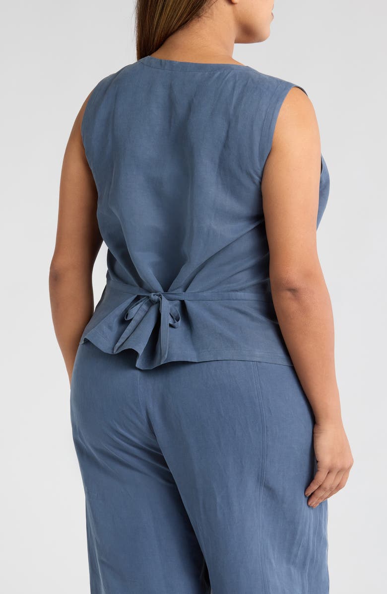 Eileen Fisher Linen & Silk Vest, Alternate, color, 