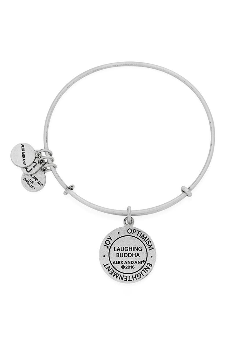 Alex and Ani 'Laughing Buddha' Bangle Bracelet, Alternate, color,