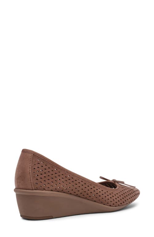 Anne Klein Winslett Wedge Pump In Brown