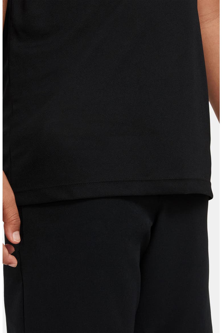 Kids' Short Sleeve Solid Polo, Alternate, color, 010 BLACK/WHITE