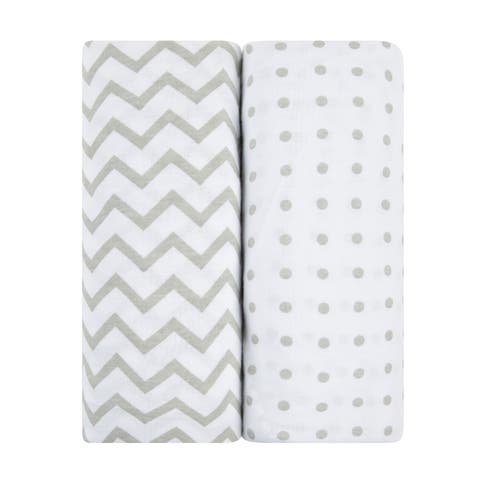 Baby Fitted Crib Sheet Set 2 Pack