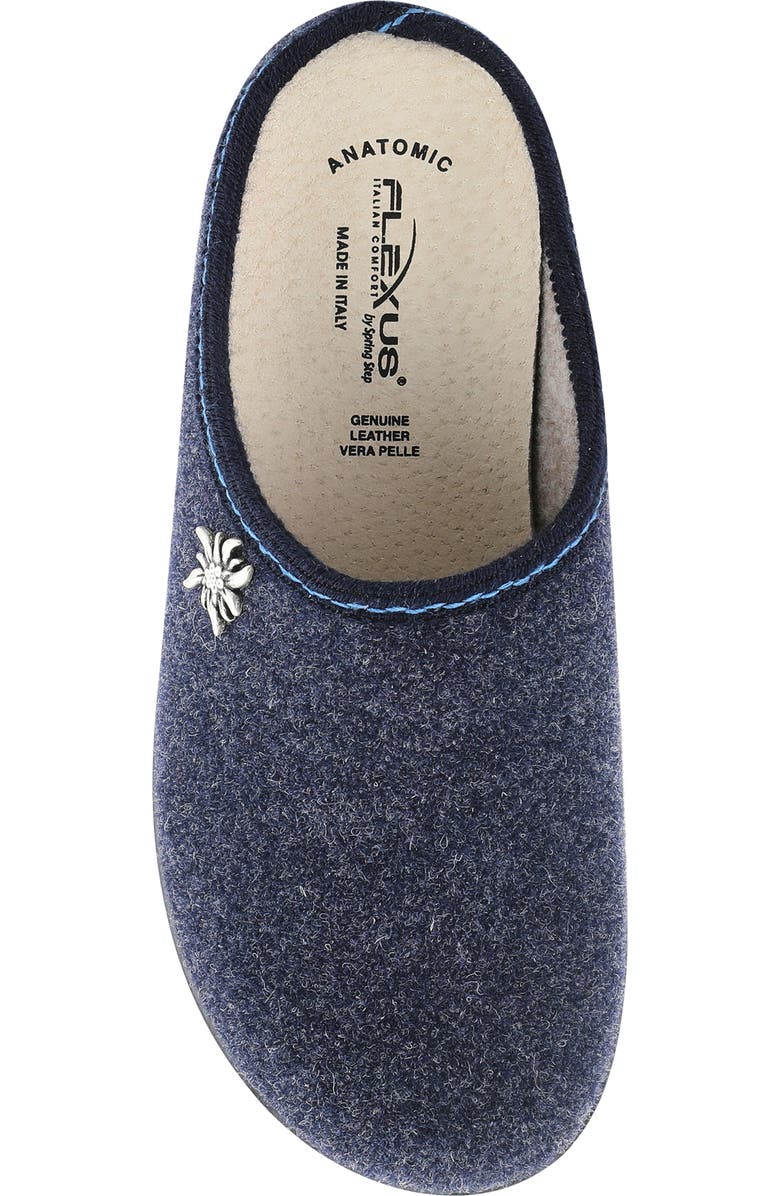 Flexus by Spring Step Loralee Scuff Slipper, Alternate, color, Navy