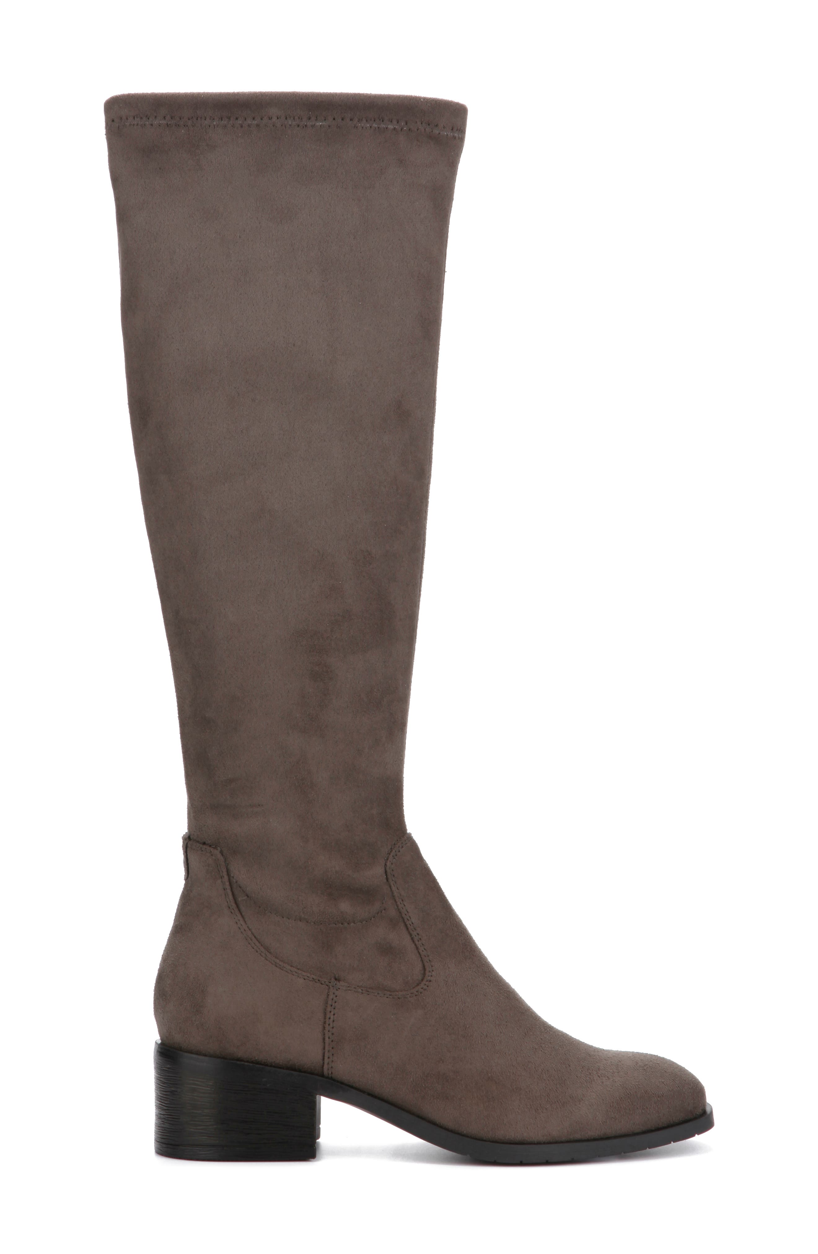 Salt Stretch Knee High Boot, Alternate, color, CONCRETE