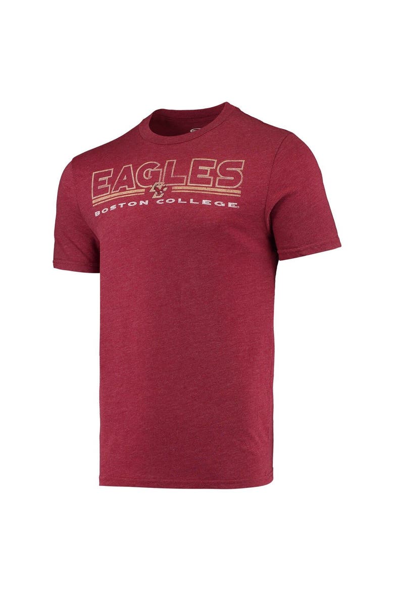 Men's Concepts Sport Heathered Charcoal/Maroon Boston College Eagles Meter T-Shirt & Pants Sleep Set, Alternate, color, Heather Charcoal