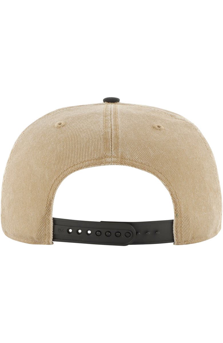 '47 Men's '47 Khaki/Black Miami Heat Chilmark Captain Snapback Hat, Alternate, color, Khaki