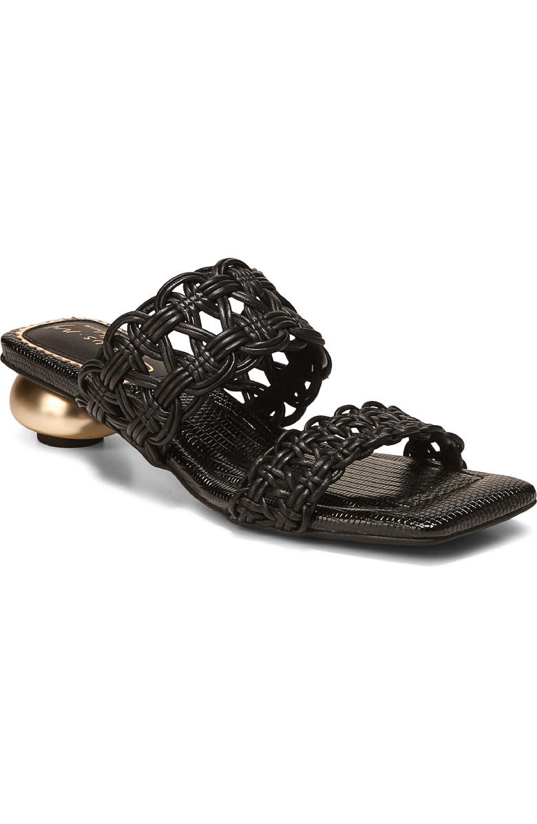 Circus NY by Sam Edelman Clover Woven Strap Sandal, Main, color, Black