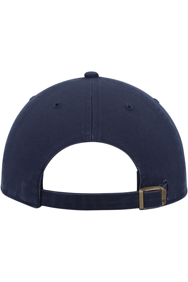 Men's '47 Navy Nashville Predators Logo Clean Up Adjustable Hat, Alternate, color, Navy