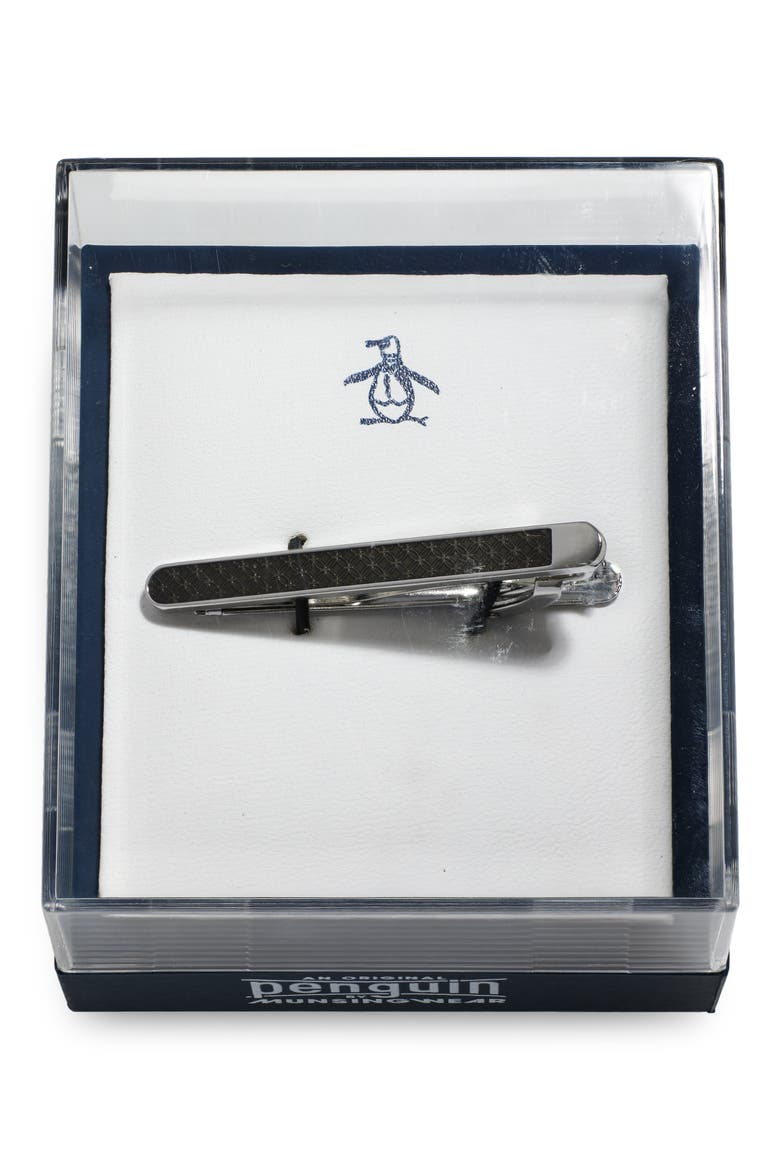 Medallion Pattern Tie Bar, Main, color, SILVER