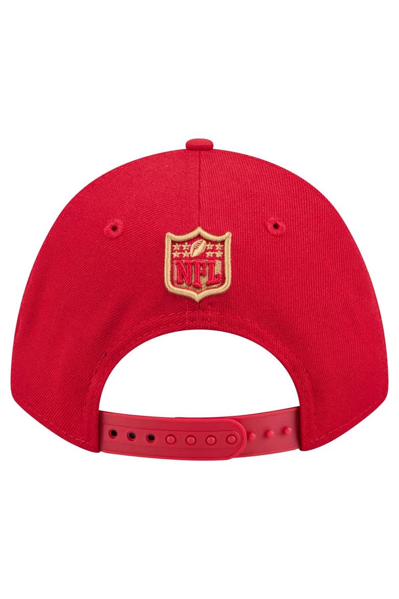Men's New Era  Scarlet San Francisco 49ers Team Collection 9FORTY M-Crown Adjustable Hat, Alternate, color, Scarlet