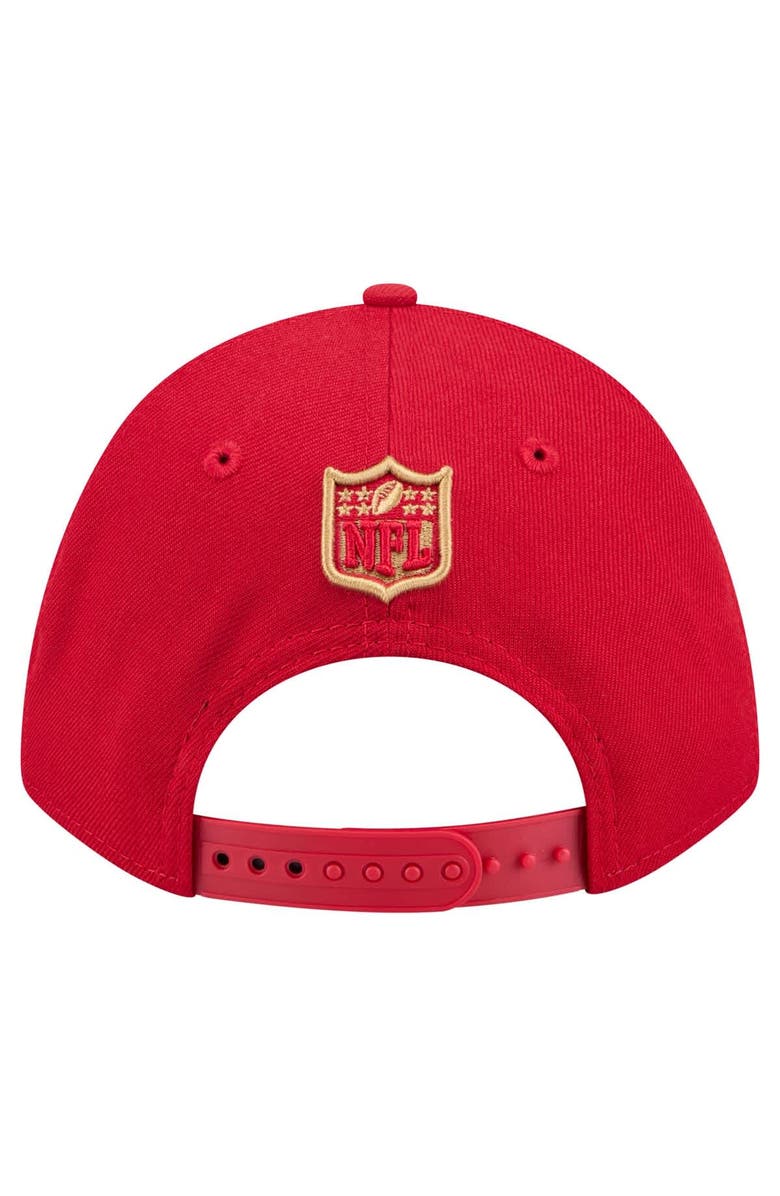 New Era Men's New Era Scarlet San Francisco 49ers Team Collection 9FORTY M-Crown Adjustable Hat, Alternate, color, Scarlet