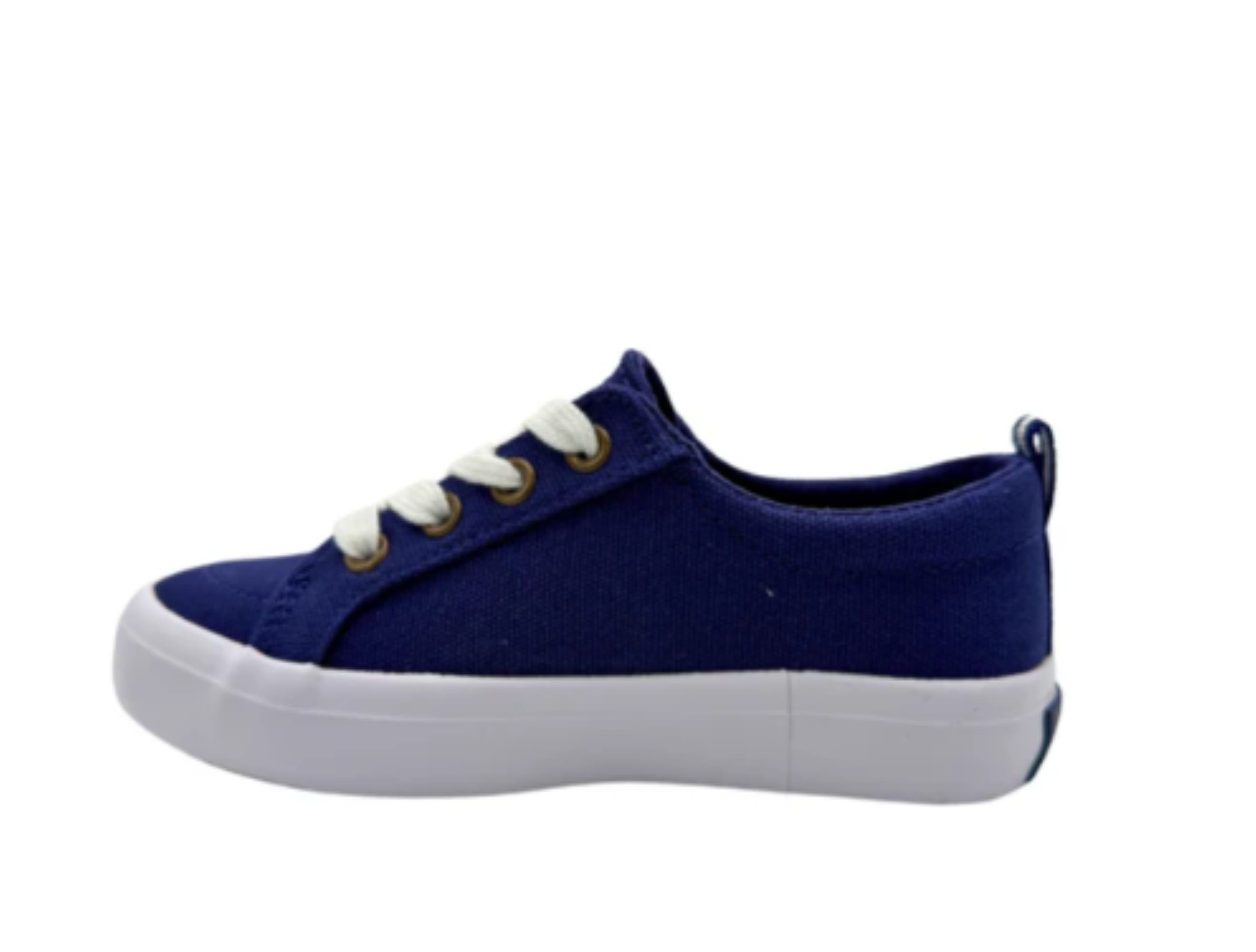 Kids Canvas Sneakers, Alternate, color, Navy