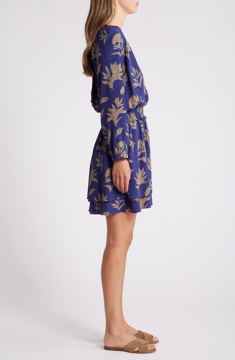 Hatley Mia Smocked Waist Long Sleeve Dress, Alternate, color, 