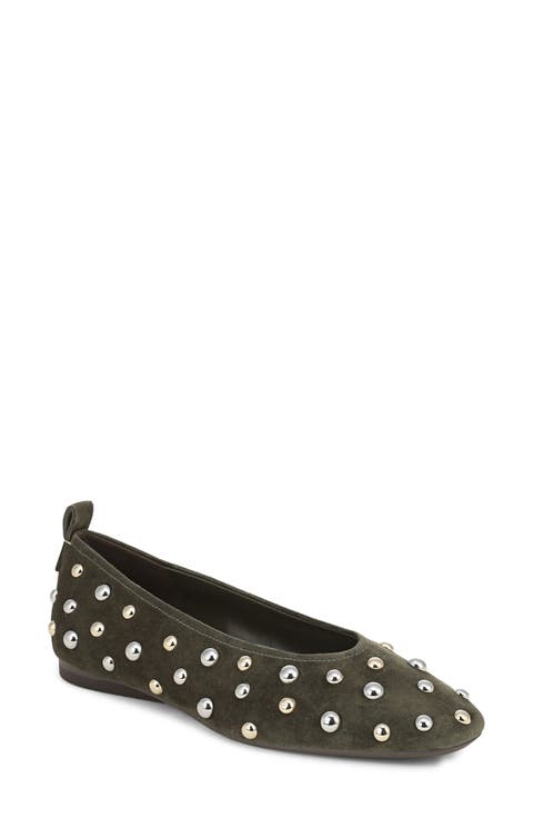 Carla Stud Ballet Flat