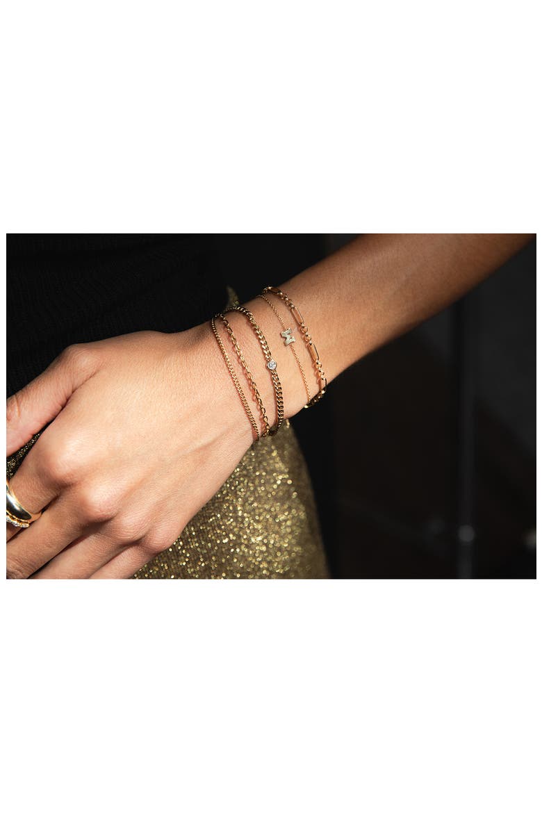 Double Chain Bracelet, Alternate, color, YELLOW GOLD