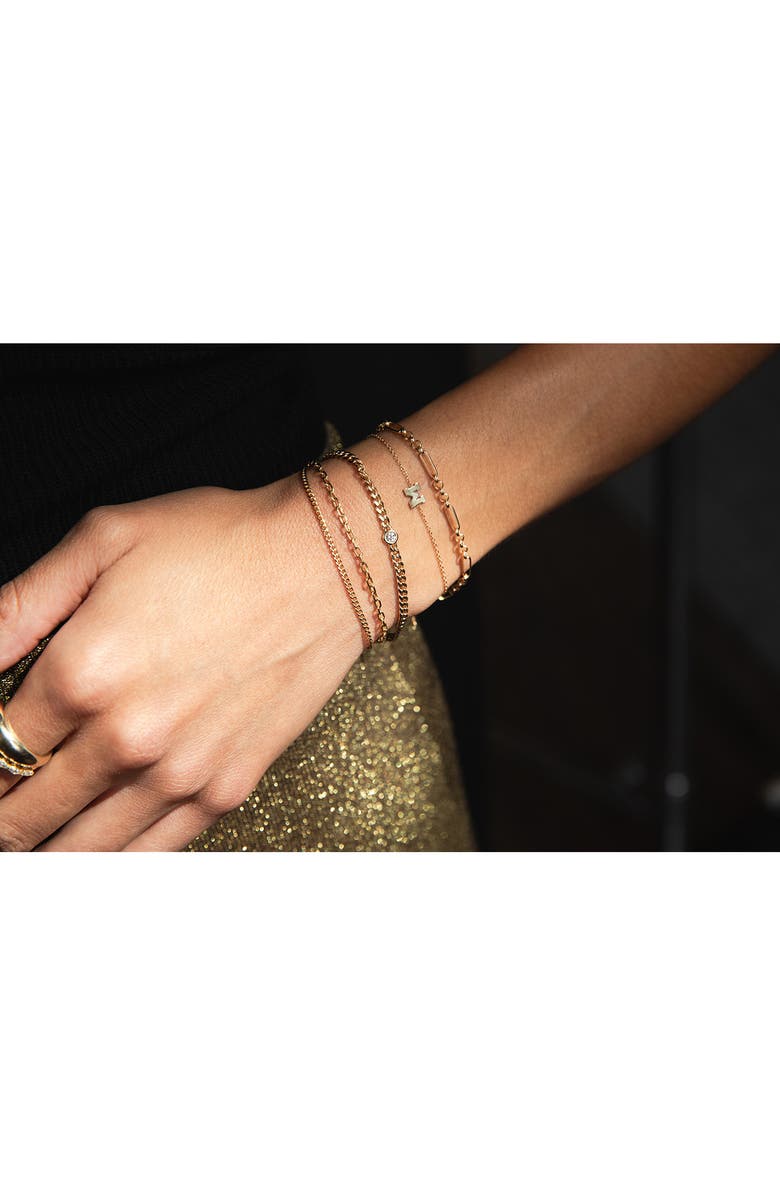 Zoë Chicco Double Chain Bracelet, Alternate, color, Yellow Gold