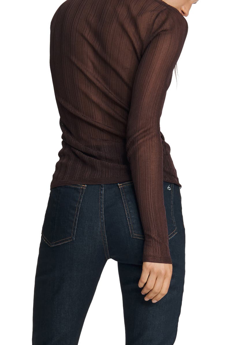 rag & bone Pacey Sheer Cardigan, Alternate, color, 