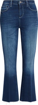 L'AGENCE Kendra High Waist Crop Flare Jeans
