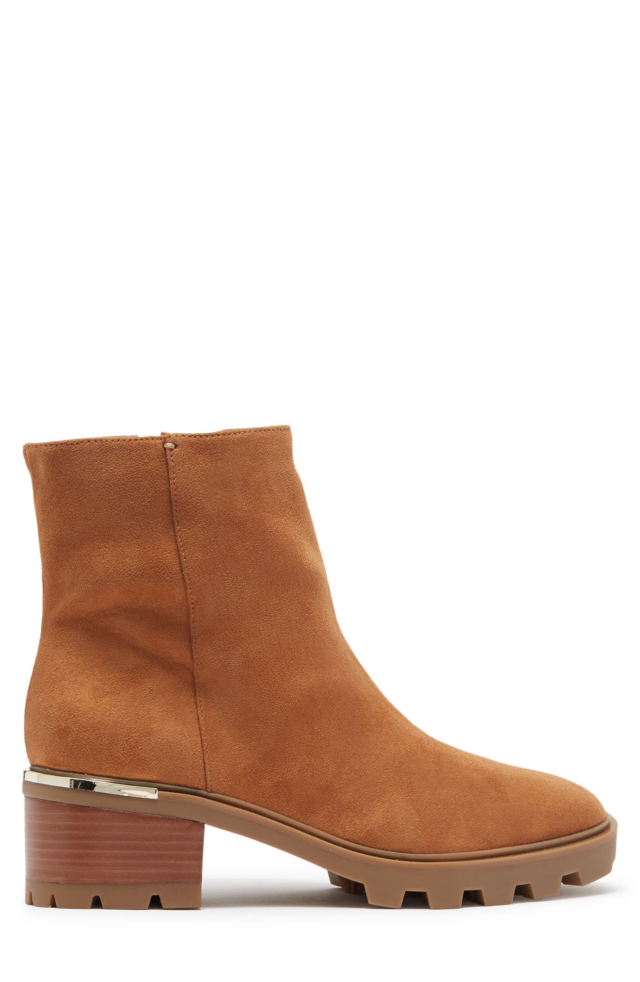 Nine West Lug Sole Block Heel Bootie, Alternate, color, 