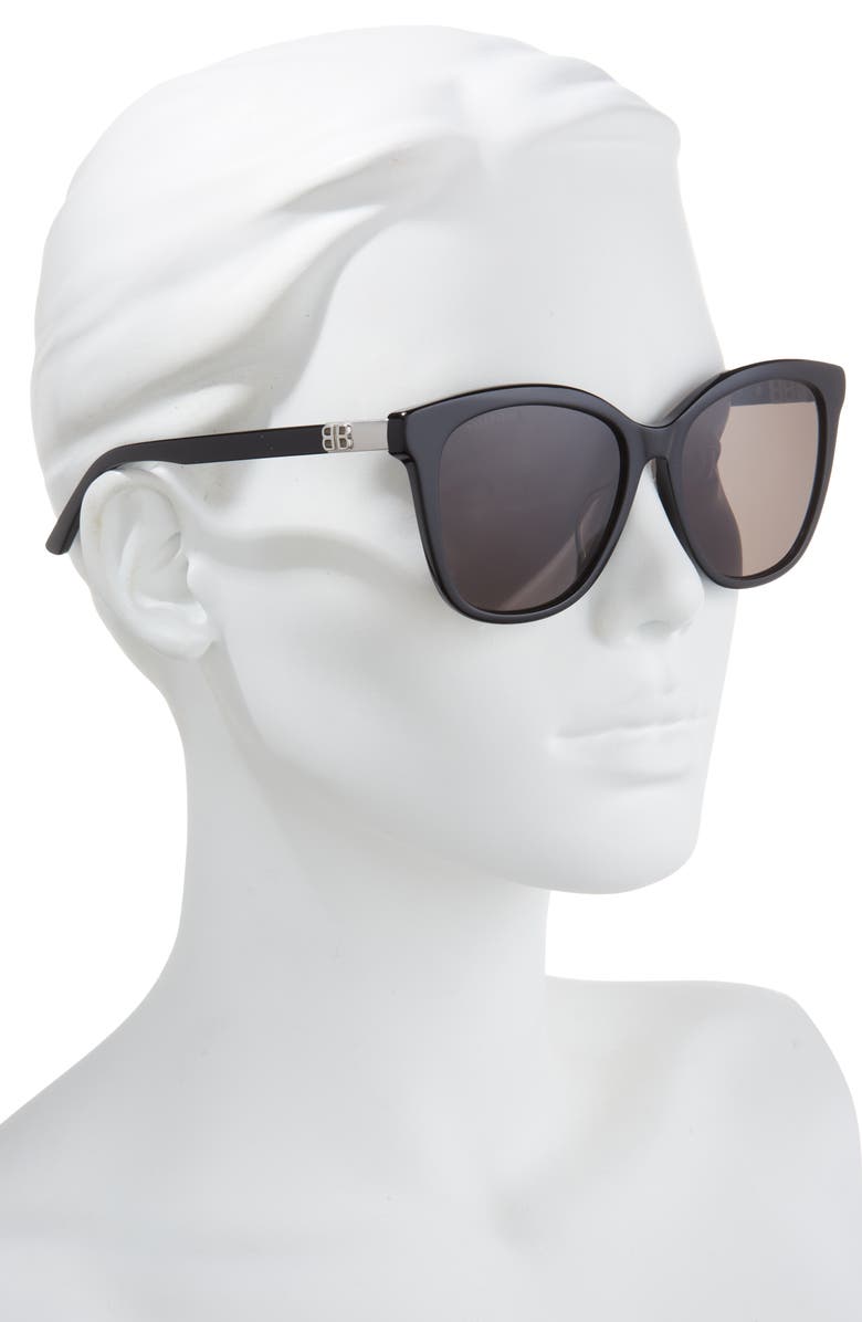 Balenciaga 57mm Round Sunglasses, Alternate, color,