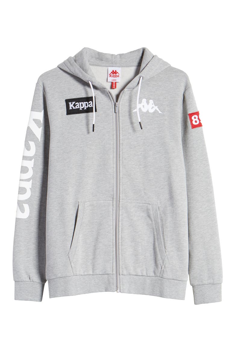 Authentic LA Beris Zip Hoodie, Alternate, color, GREY
