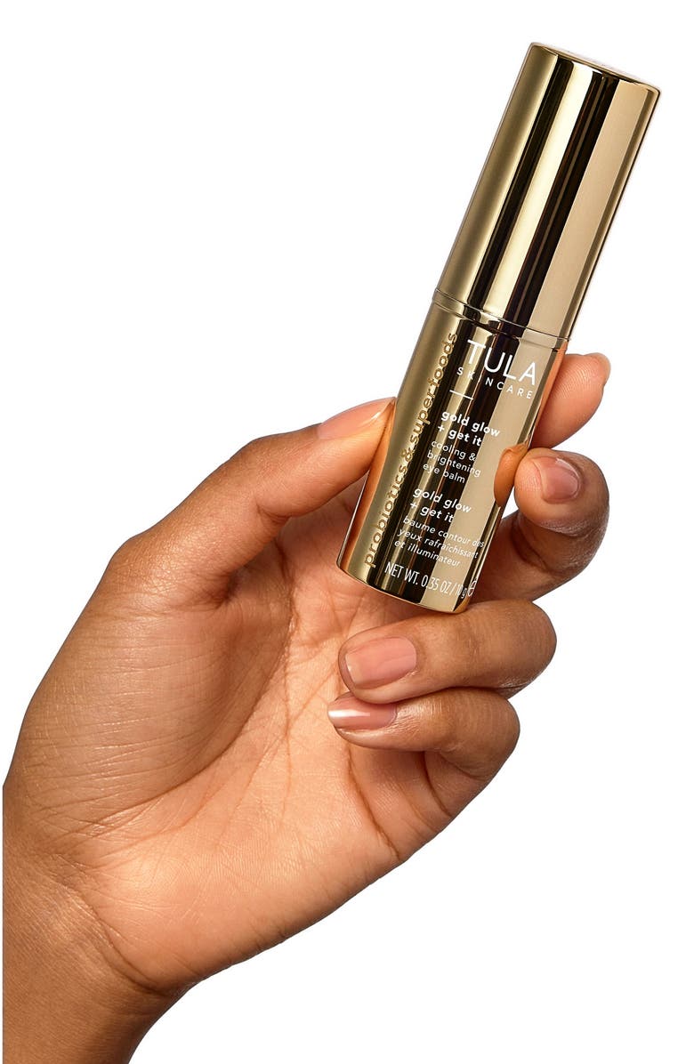 TULA Skincare Gold Glow + Get It Cooling & Brightening Eye Balm, Alternate, color, 