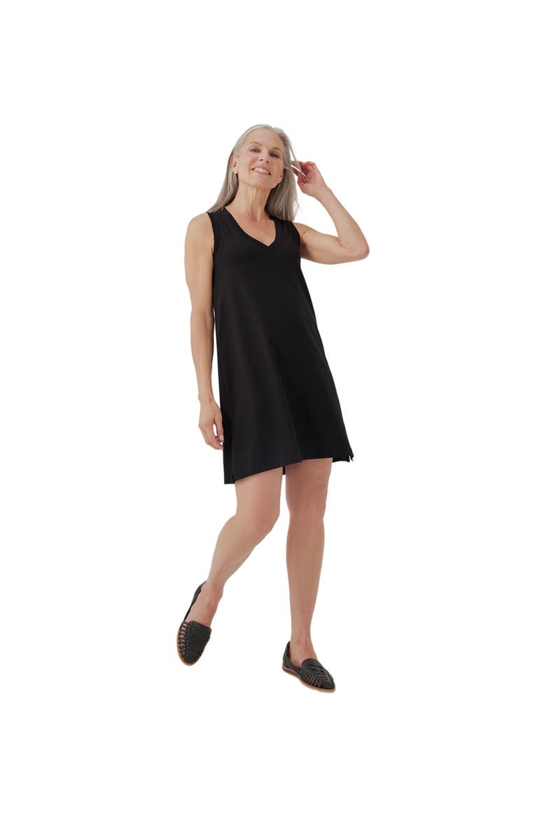 a line tank top dress Einccm Women's Linen Cotton Tank Top Dress 2024 Summer Plus Size Scoop Neck Sleeveless Loose Irregular Hem A Line Mini Dress with Pocket, Size: Large,