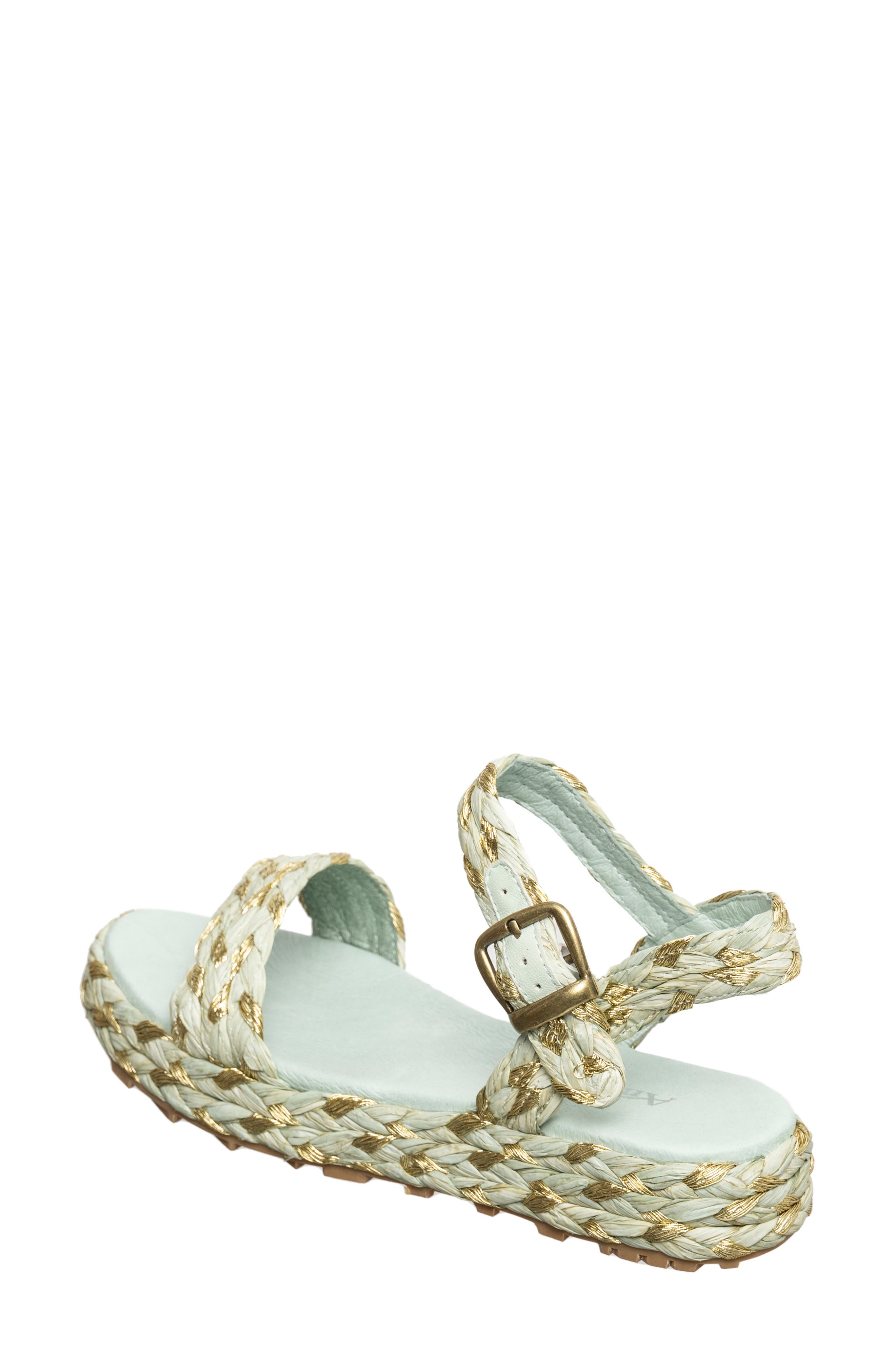 ANTELOPE Brenna Woven Raffia Sandal, Alternate, color, 