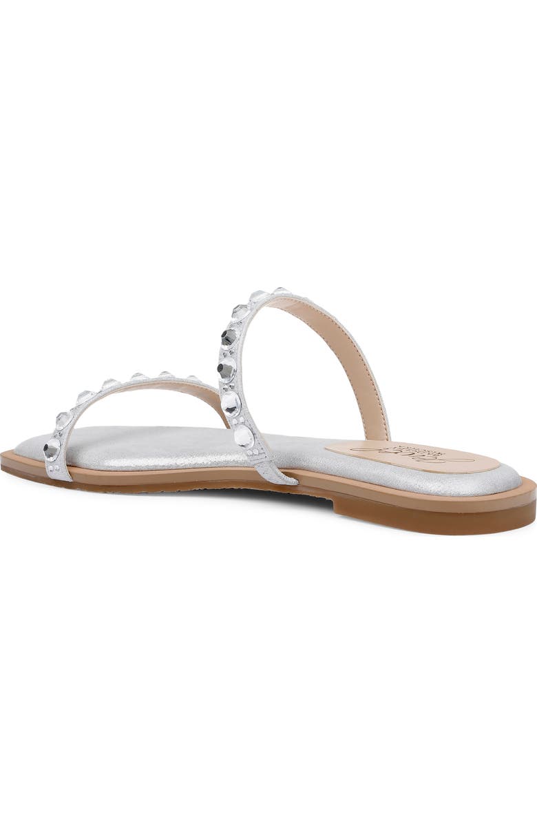 Jewel Badgley Mischka Honesty Slide Sandal, Alternate, color, Silv Met