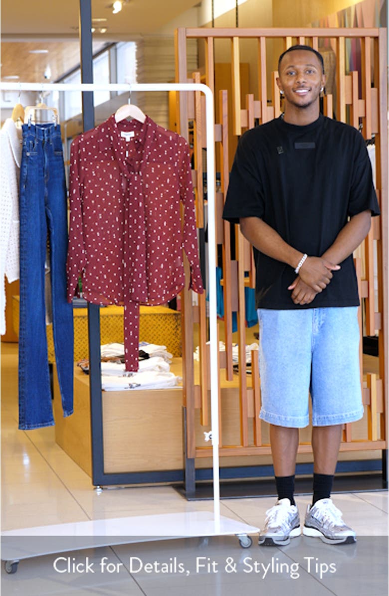 Basil Tie Neck Shirt, sales video thumbnail