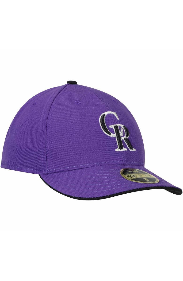 New Era Men's New Era Purple Colorado Rockies Alternate 2 Authentic Collection On-Field Low Profile 59FIFTY Fitted Hat, Alternate, color, Purple