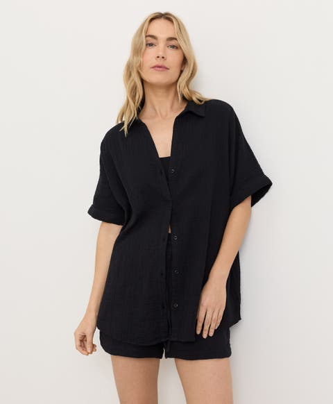 Organic Cotton Coastal Double Gauze Relaxed Shirt