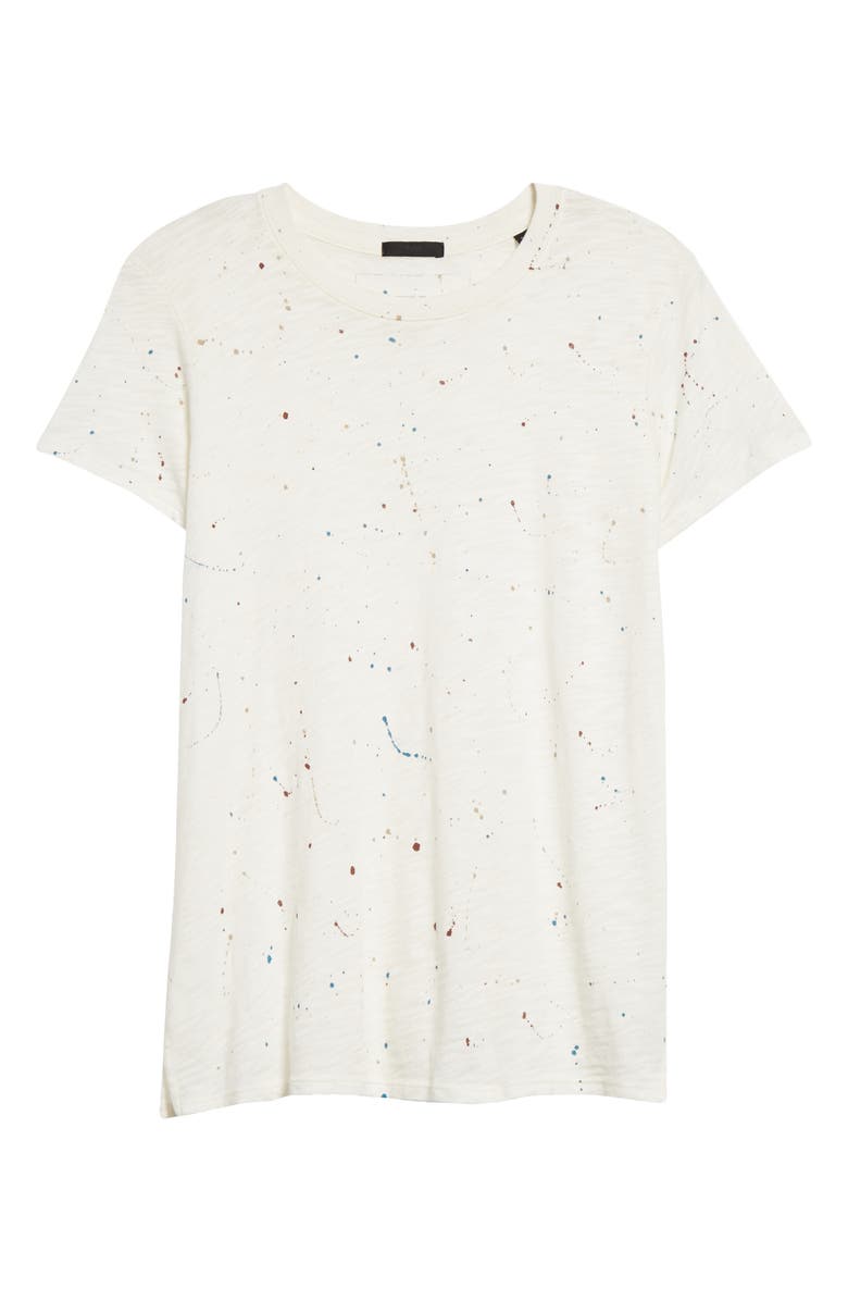 ATM Anthony Thomas Melillo Splatter Print Slub Jersey T-Shirt, Main, color,