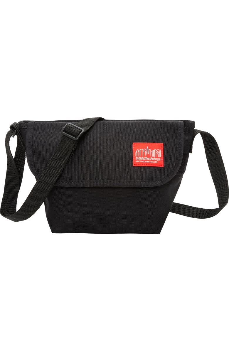 Manhattan Portage Mini NY Crossbody Bag, Main, color, Black