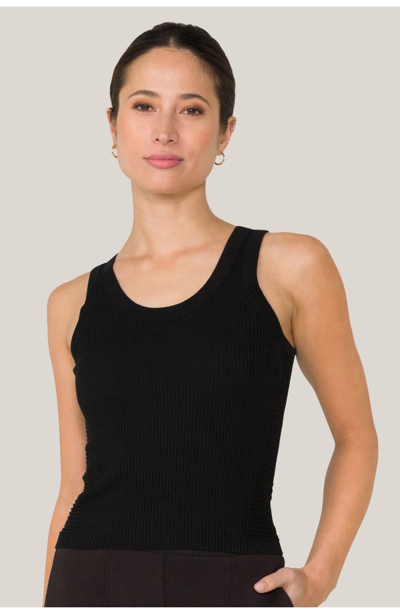 ALALA Vida Knit Tank, Main, color, Black
