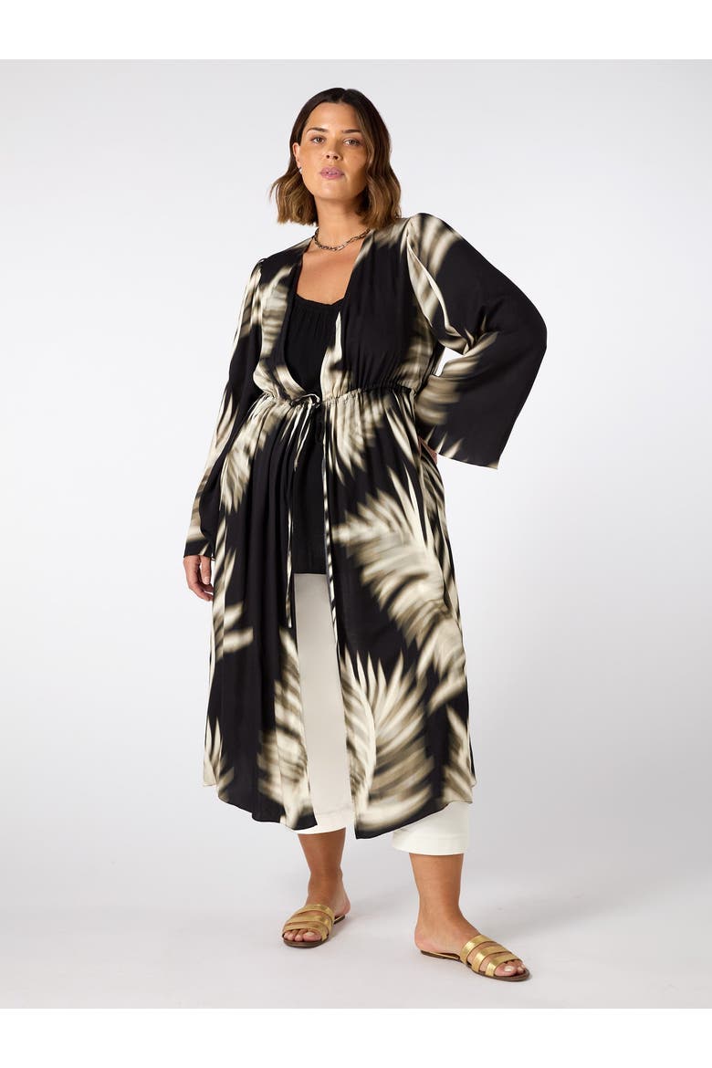 Drawstring Coat, Main, color, Mono