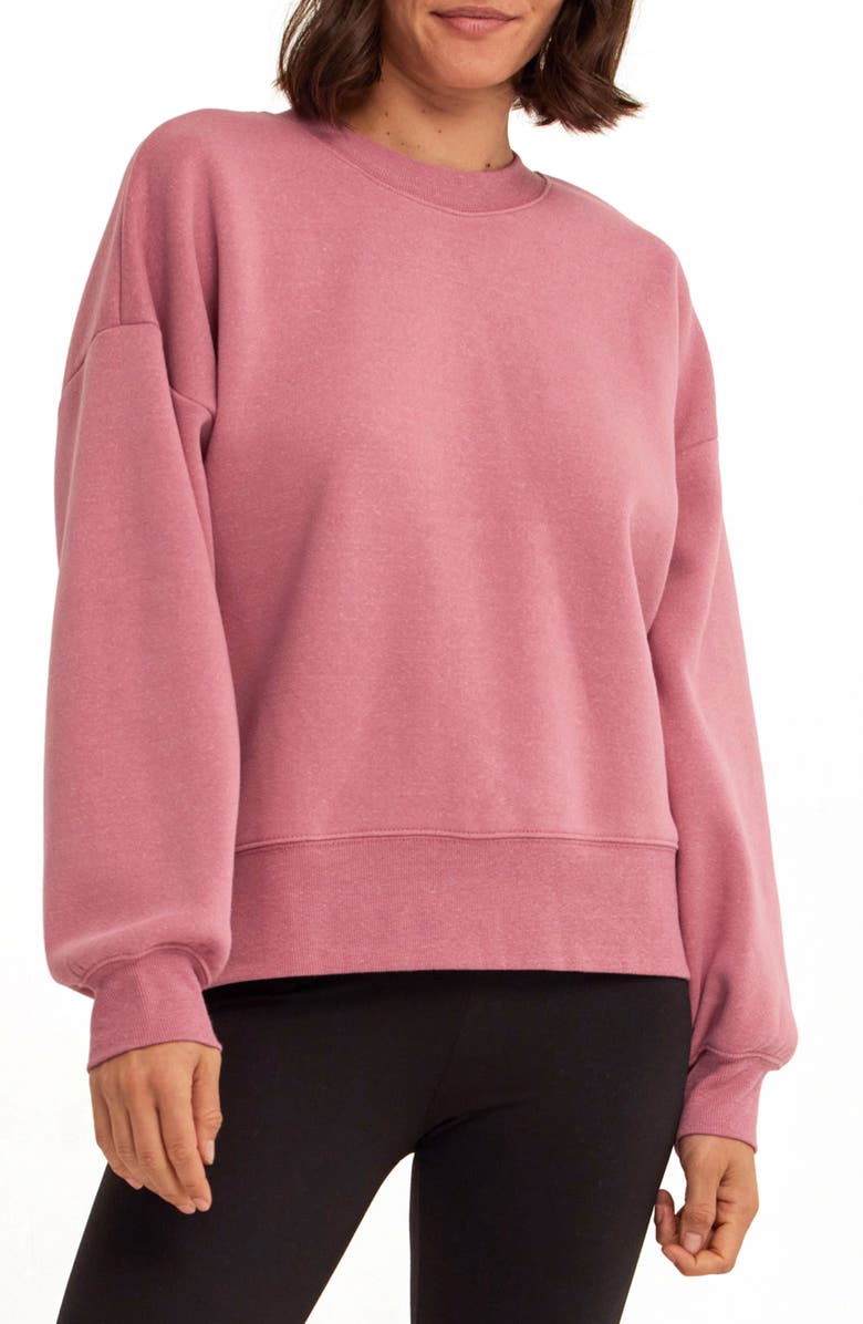 Threads 4 Thought Blaise Triblend Fleece Sweatshirt, Main, color, Wild Rose