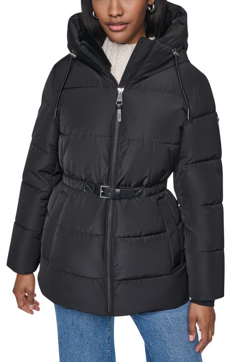 Water Resistant Hooded Puffer Jacket