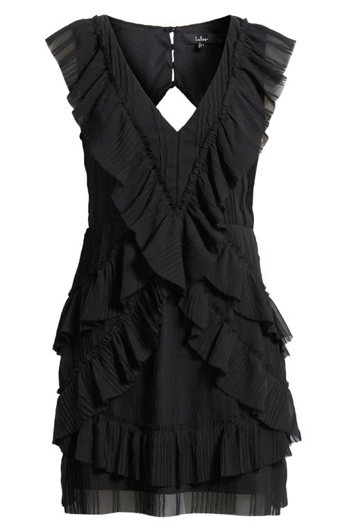 Lulus Nova Pleated Tiered Minidress