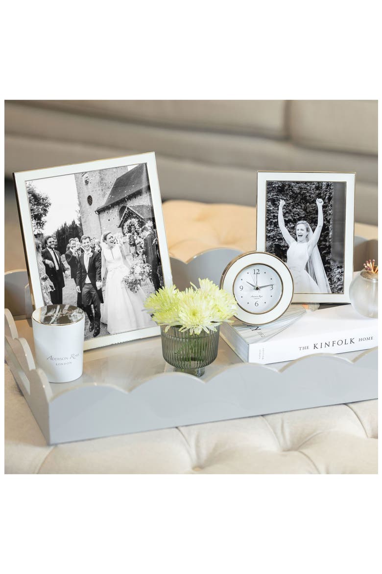 White Enamel Picture Frame, Alternate, color, WHITE