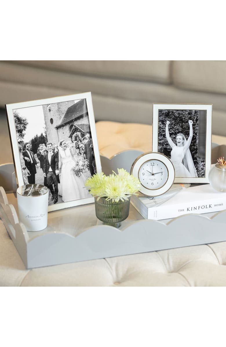 Addison Ross London White Enamel Picture Frame, Alternate, color, White