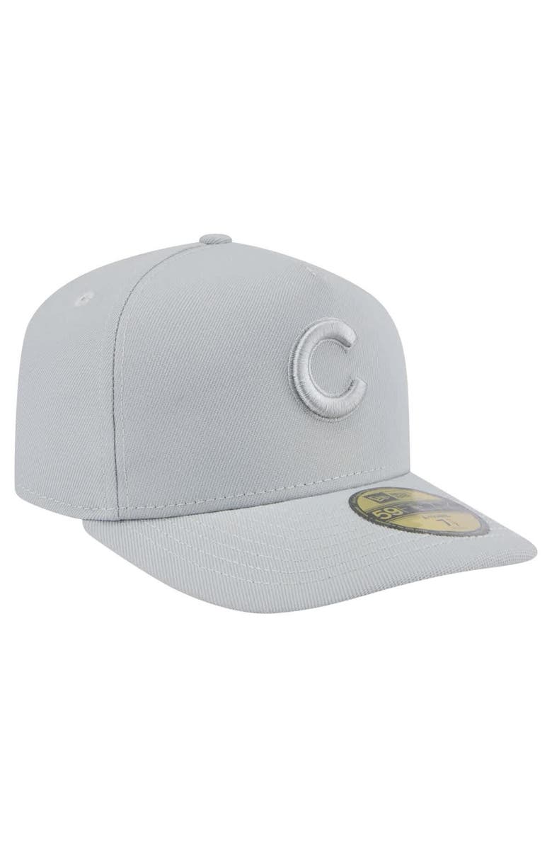 New Era Men's New Era Gray Chicago Cubs Colorpack 59FIFTY Fitted Hat, Alternate, color, Gray